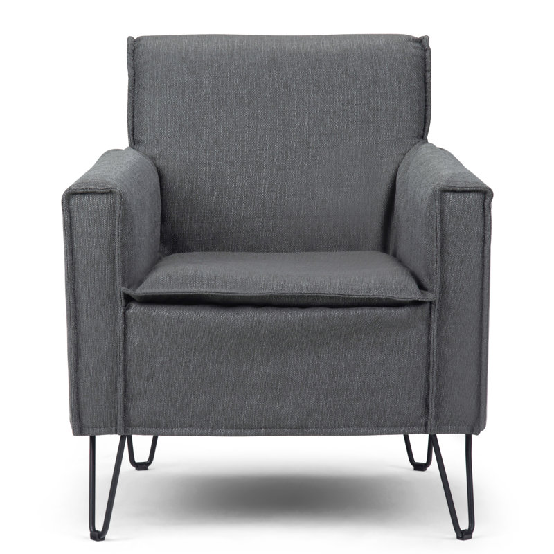 Warren Upholstered Armchair, Gray