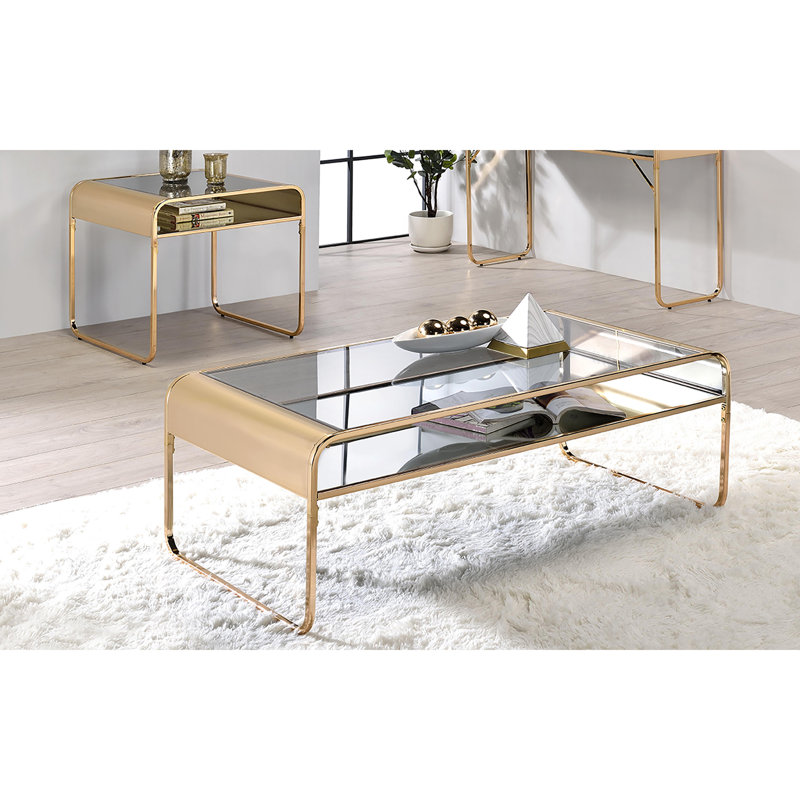 Camareon 2 - Piece Glass Top Living Room Table Set