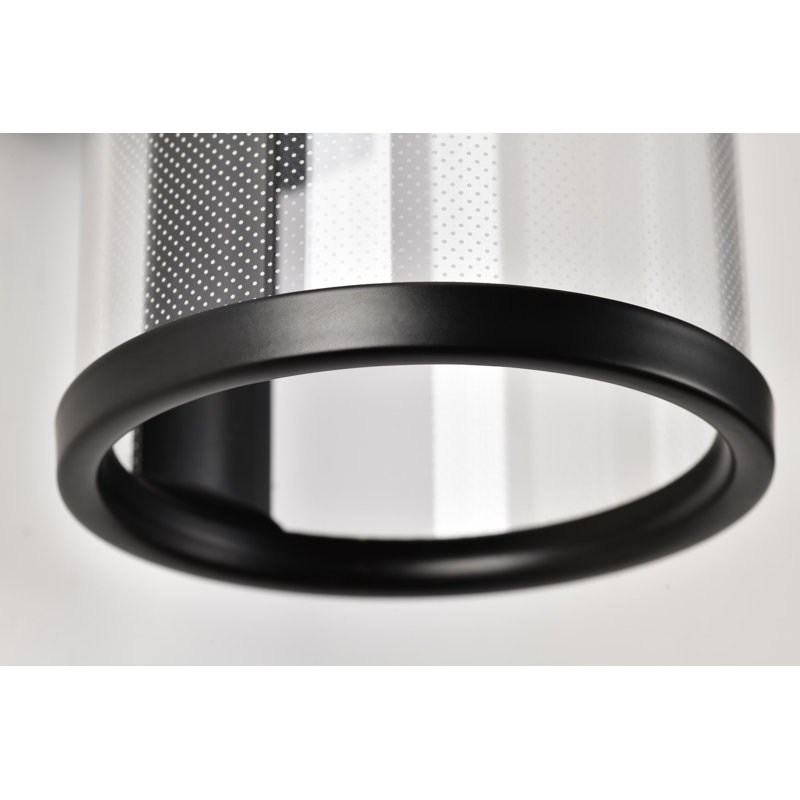 Tanyra - LED Sconce - Matte Black - Silk Screened Acrylic Lens