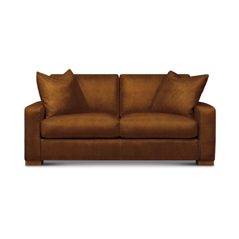 Urban Cowboy Upholstered 72 " Loveseat, Nutmeg, Cognac (Maestro Artisano)