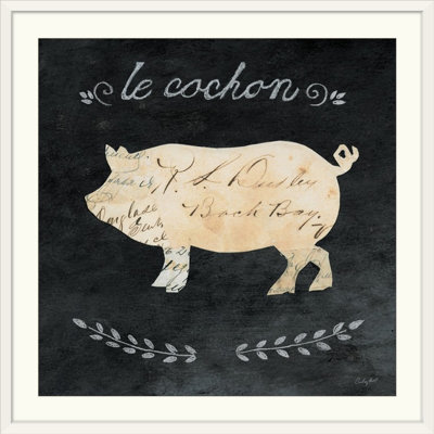 «Walstrand Le Cochon Cameo Square», reproduction d'art graphique Courtney Prahl
