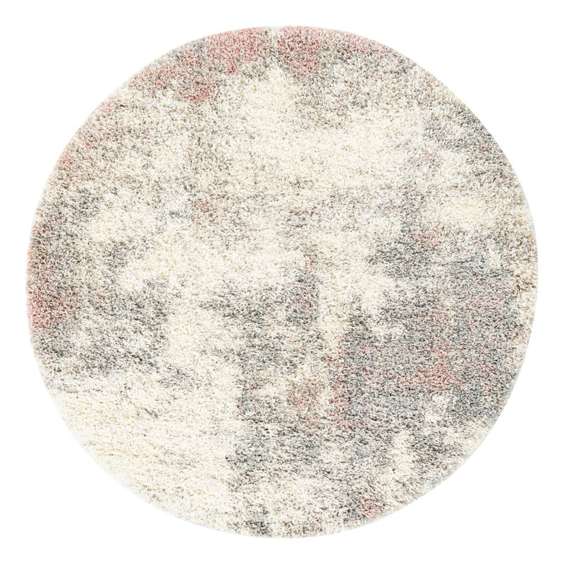 Performance Abstract Indoor Rug, Round 5'