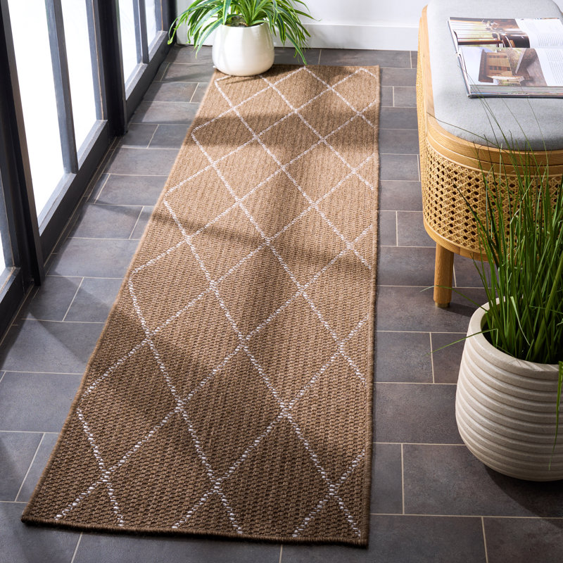Sisal Performance 800 Performance Geometric Shapes Indoor Rug, Runner 2' x 8'