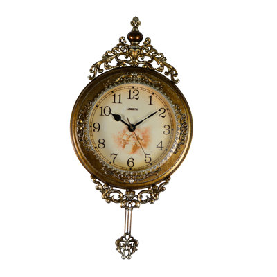Horloge murale style rétro avec pendule