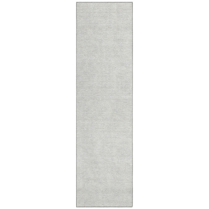 Eleya Gray Washable Indoor-Outdoor Rug - , 2'3" x 7'6"