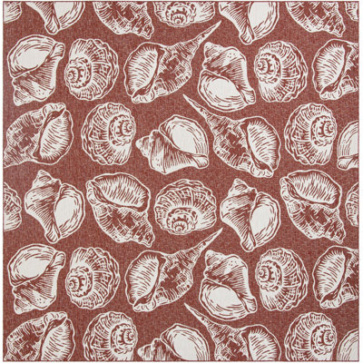 Tapis contemporain rouille et ivoire Ayton