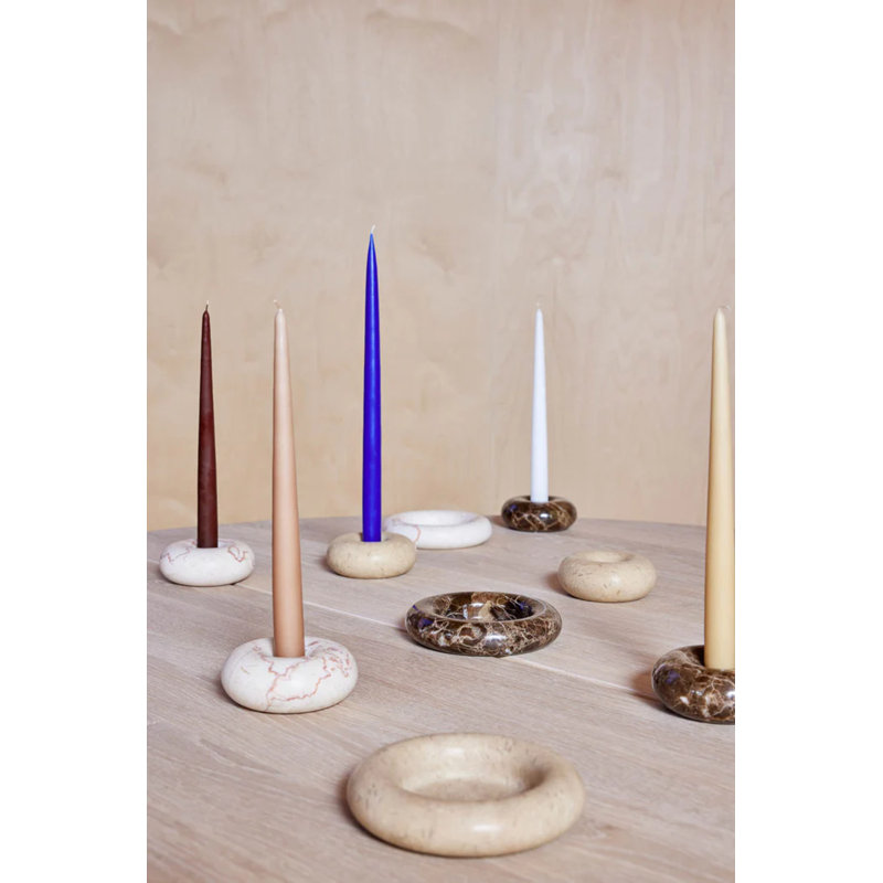 Fukai Unscented Taper Candle, Natural, 13.39" L x 0.87" W 