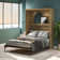Makassar Murphy Bed with Gallery Shelf & Touch Sensor LED Lighting