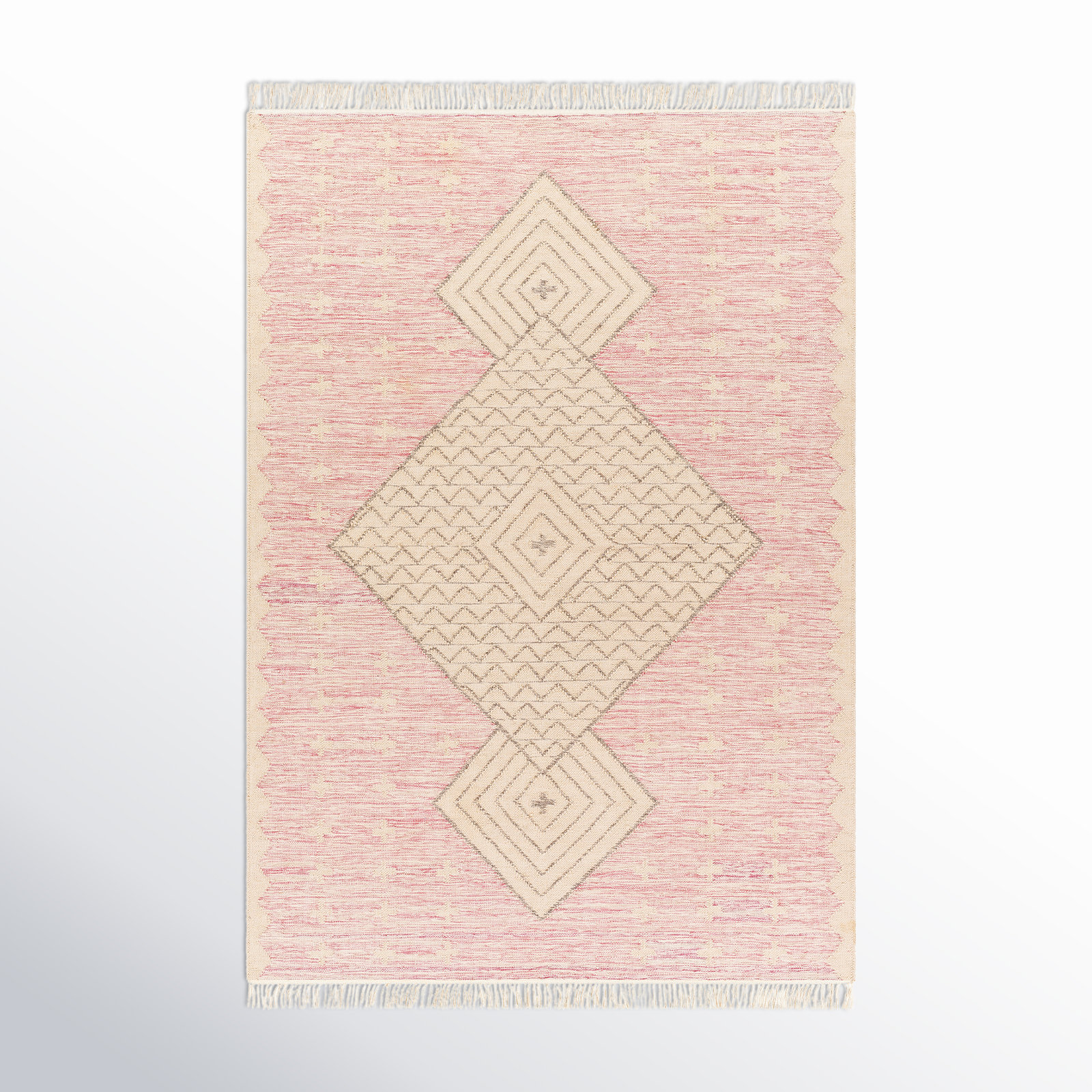 Malti Hand-Woven Geometric Rug, Rectangle 8'10" x 12'