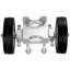 Sliding Gate Kit 6” Adjustable Heavy Duty Rolling Hardware 600 lbs Load
