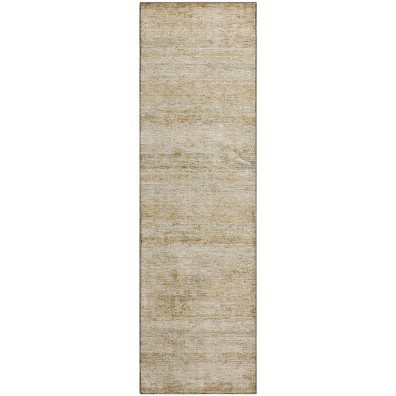Tapis de qualité supérieure lavable à la machine Mayfield AMF2154, Tapis de couloir 2 pi 3 po x 7 pi 6 po, Brun