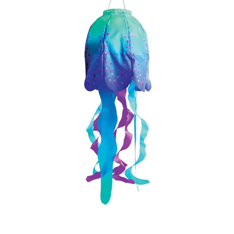18-inch Blue Jellyfish 3D Windsock