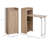 2 In 1 Storage Cabinet & Dining Table 4-Tier Shelf w/ Drop Leaf Tabletop Home