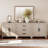TV Stand For Tvs Up To 85 Inch, 3-Piece Modular Entertainment Center With Drawers And Doors, Farmhouse Media Console For Living Room, Bedroom, Home Theater, Beige-1958032445