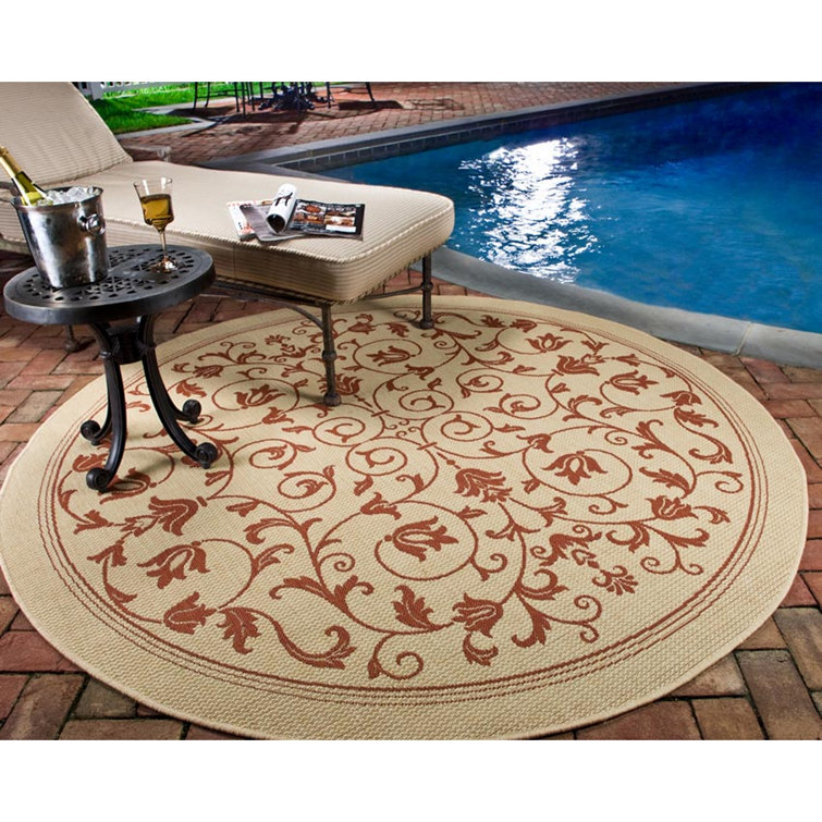 Arneshia Oriental Ivory Indoor / Outdoor Area Indoor/Outdoor Area Rug