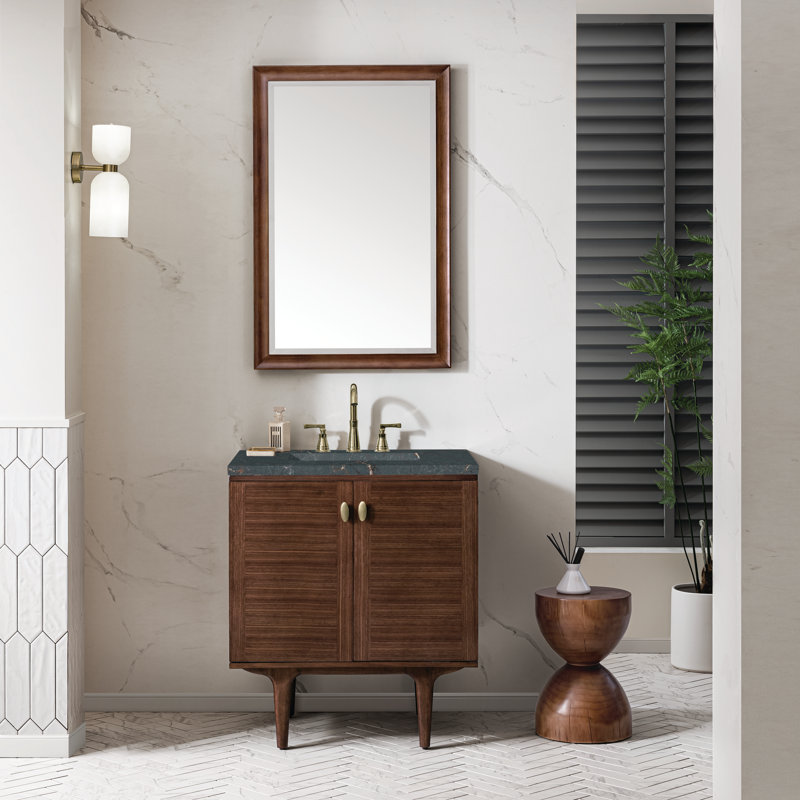 Amberly 30'' W Single Vanity, Parisien Bleu, 8" Widespread