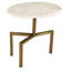 Table de bout piédestal en marbre véritable
