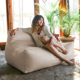 Lavista Outdoor Bean Bag Loveseat Modern Patio Sofa