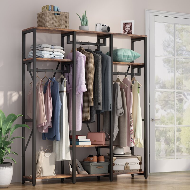 17 Stories 59.05'' Clothes Rack & Reviews | Wayfair