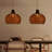 Brand 1 - Light Brown/Black Dome Pendant-428292195