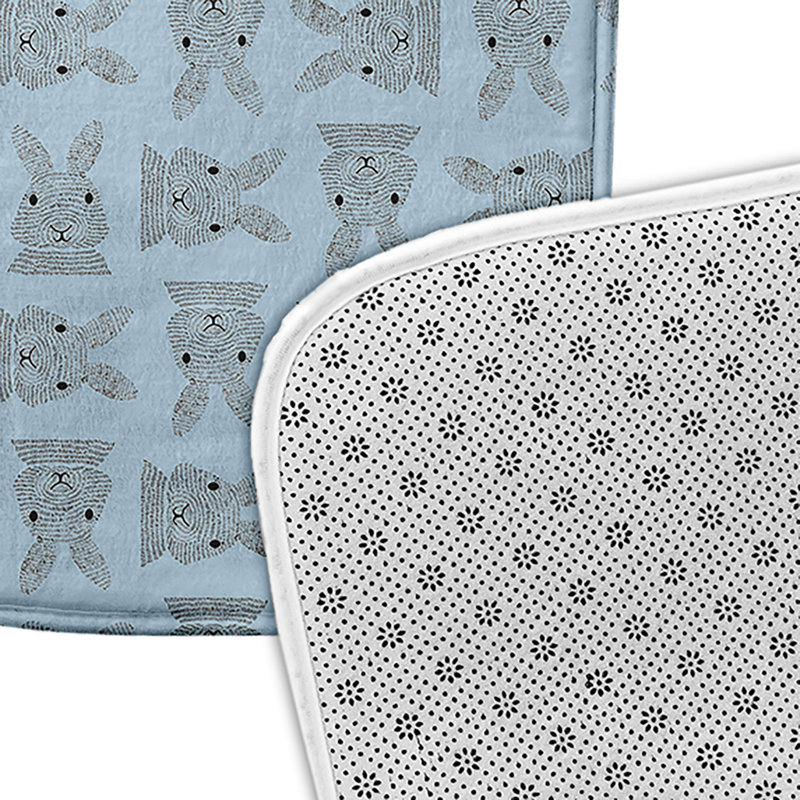 Tapis de bain Braysen, L 17 po x L 24 po, Bleu