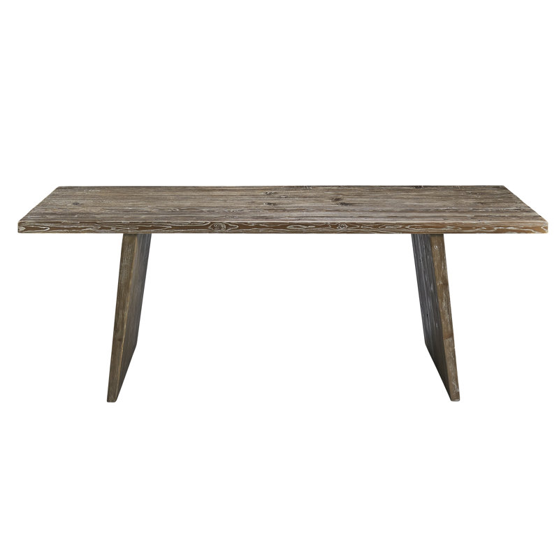 Table de salle à manger à hauteur de comptoir en bois massif Alnajjar