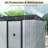 8Ft X 6Ft Outdoor Metal Storage With Lockable Sliding Doors And Transparent Plate For Garden, Lawn-121497817