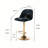 Upholstered Adjustable Height Counter Stool with Metal Frame-370299522