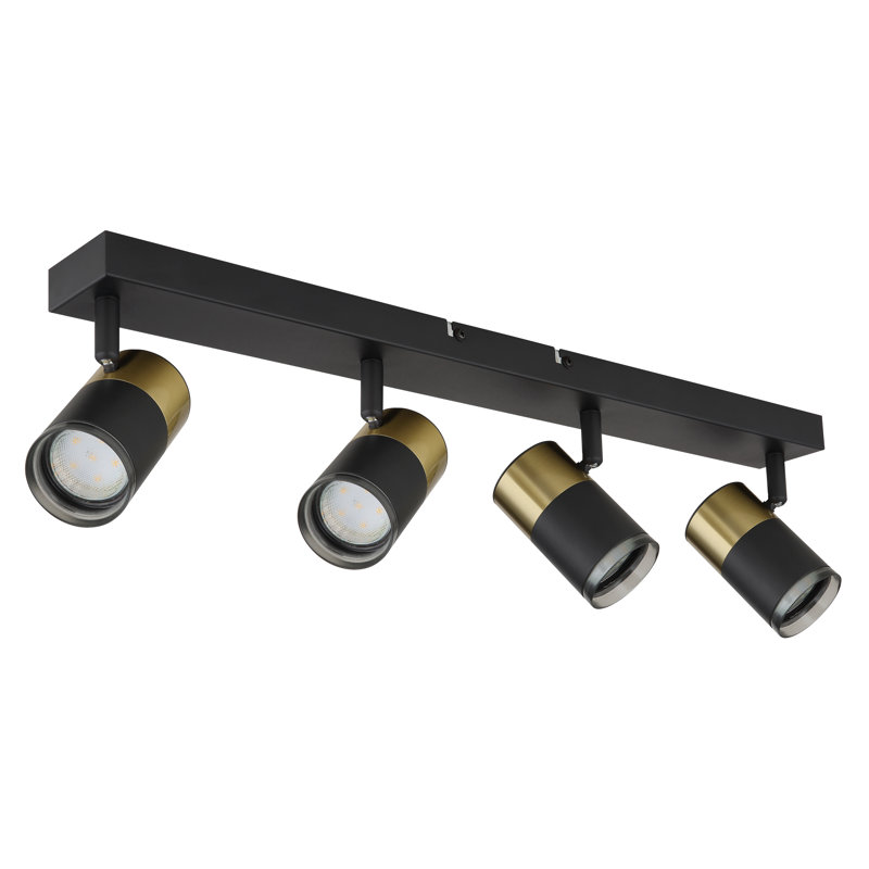 Abbriella Aluminium Spotlight, Matte Black, Matte Black/Gold