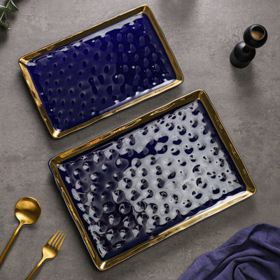 Stone Lain Florian 2-Piece Serving Plate Set Porcelain