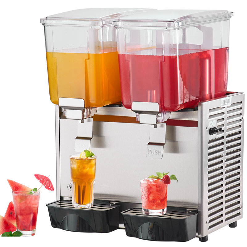 Distributeur de boissons en acier inoxydable, 13,6 pte