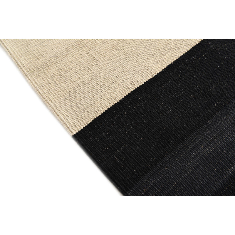 Tapis noir et blanc Ponce