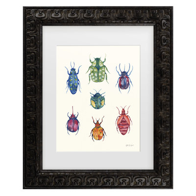 Bolog Yvette St. Amant Beetle Chart Matted Framed Art