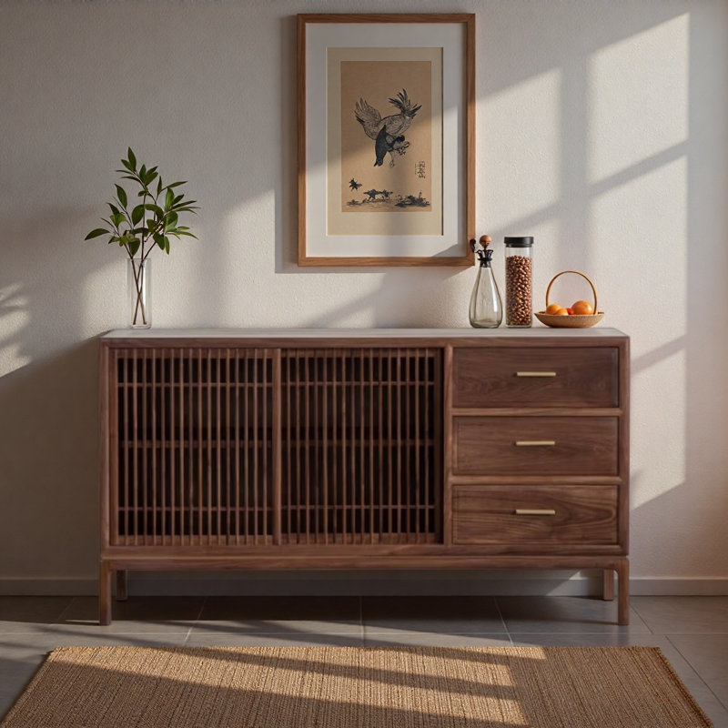 Buffet de cuisine en bois massif Retro