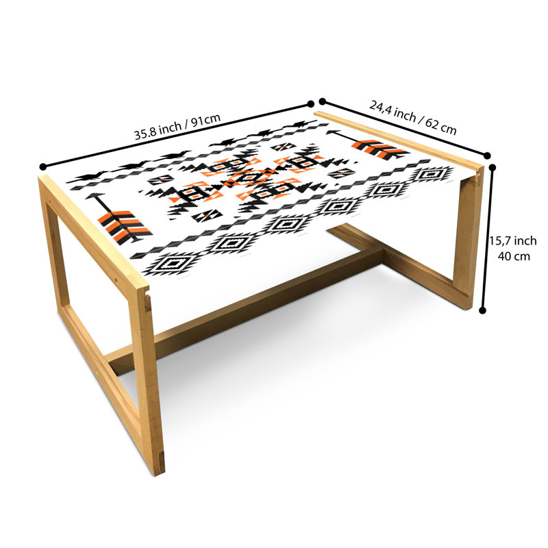 Isabelo Sled Coffee Table, 90cm H x 62cm W x 40cm D
