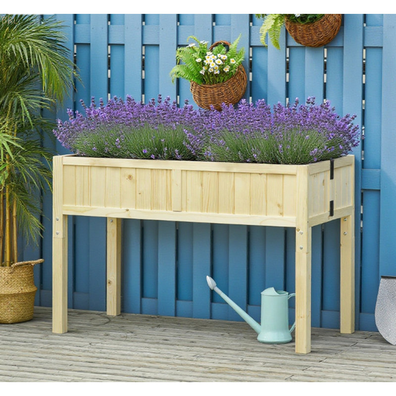 Garden Raised Bed Raised Garden Bed Elevated Wooden Planter Box
