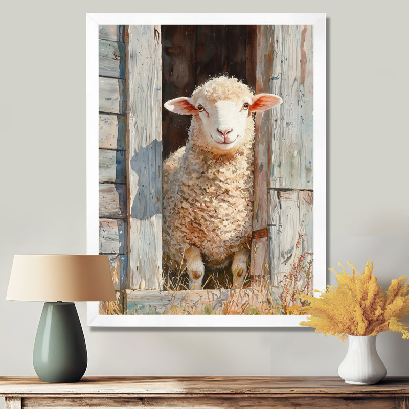 Donneisha - animaux, impressions sur toile, H 32 po x l 16 po, Reproduction encadrée d'une seule photo, Blanc