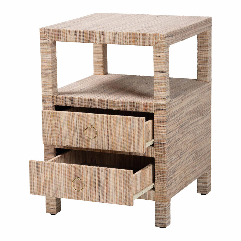 Table de chevet 2 tiroirs Catara