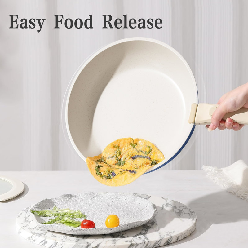kechai5 11 - Piece Non-Stick Cookware Set, Blue