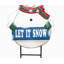 Chapeau haut de forme «Let It Snow» The Snow Aisle® Christmas Snowman, écharpe rouge / verte