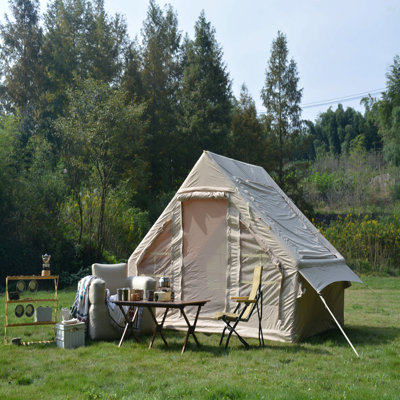 Tente de camping gonflable 4 saisons avec structure gonflable haute performance et structure gonflable 4 à 6 personnes