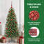 Christmas Bauble Set with 150 LEDs 61 pcs Plastic-302969997