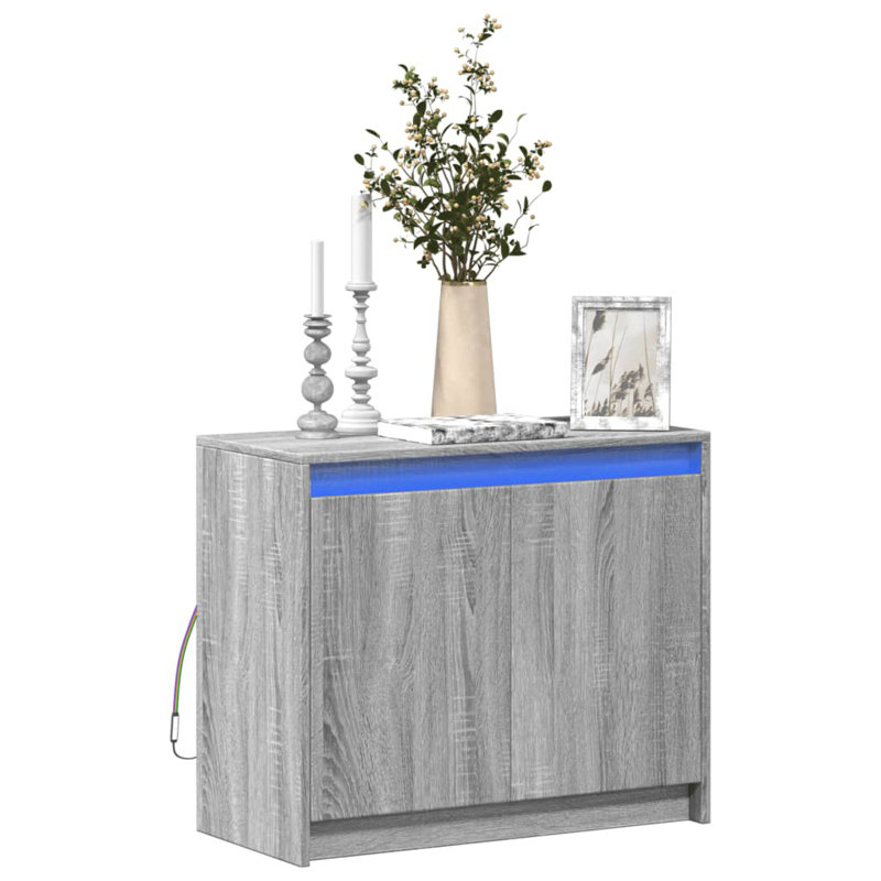 Shandale 72 cm W Sideboard, Grey Sonoma