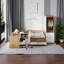 Lit plateforme avec rangement 104,9 "avec bureau et garde-robe - Pleine grandeur-654255608