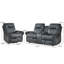 Ensemble de salon inclinable 2 pièces avec fauteuil inclinable électrique et causeuse manuelle-113430294