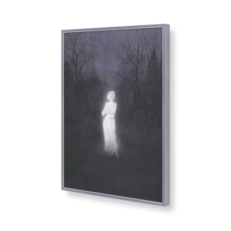 «Haunted Dusk I» par Grace Popp, reproduction d'art, H 12 po x l 8 po, Cadre ouvert sans passe-partout, Argent argent
