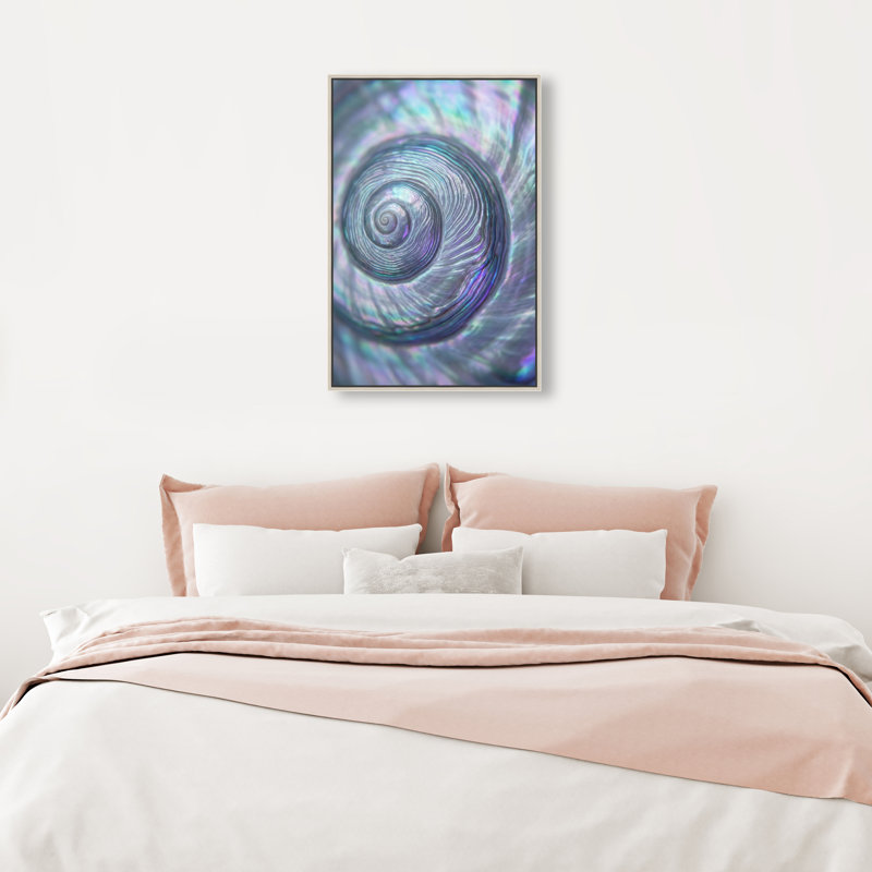 Sea Spiral Print by Oliver Gal, 16"H x 11"W, Silver Floater Frame