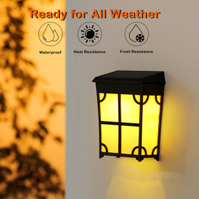 Satin Black Solar Powered Integrated LED Deck Light Kit