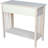 Solid  Server Table With 2 Drawers And Shelf, Unfinished Console Table For Residential Use, Ready To Assemble