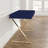     Pangea Home Alexa Modern Writing Desk – with Sleek Metal Steel Legs, Contemporary Executive Computer Table - Office, Bedroom, Entry - Navy Desk with Gold Legs-1362828138-1382324488